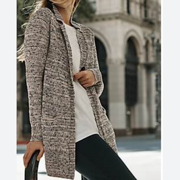 J. Jill Wearever Collection Cardigan Notched Collar One Button Closure Cotton 3X - Picture 1 of 9